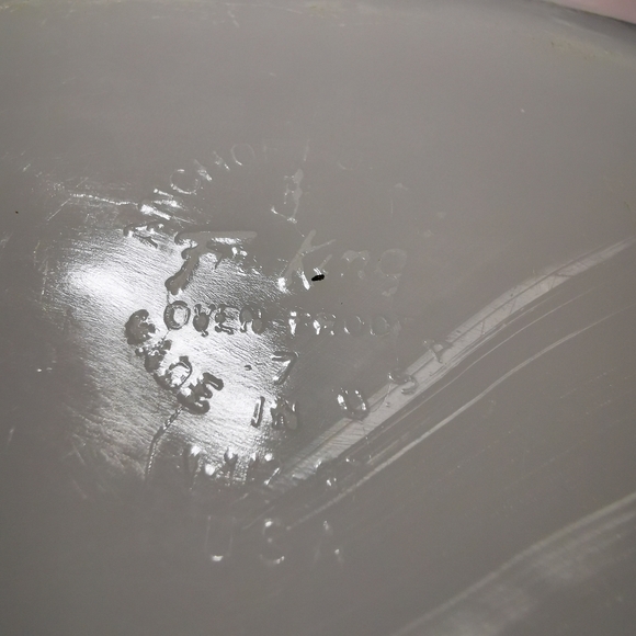 Vintage Anchor Hocking Fire King Casserole Dish in Meadow Green Pattern with Lid - Picture 11 of 12